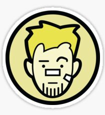 Barton business face Sticker