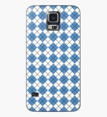 Carolina Blue Argyle Case/Skin for Samsung Galaxy