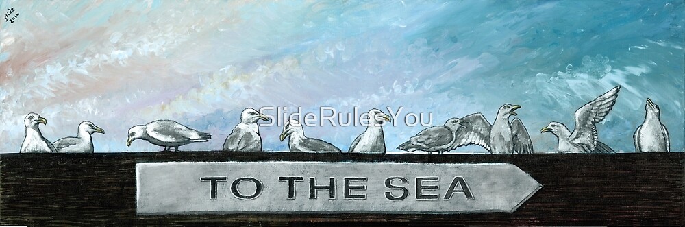 Ten Gulls by SlideRulesYou