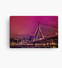 Zakim bridge, Boston MA Canvas Print
