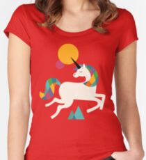 To be a unicorn Fitted Scoop T-Shirt