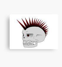 Punk Skull Canvas Print