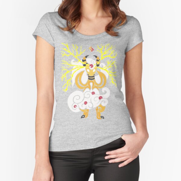 Tribalish Mega Ampharos - Eye of the Storm Fitted Scoop T-Shirt