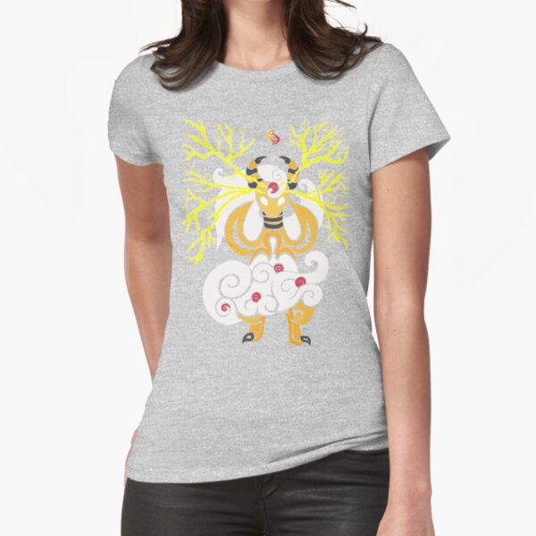 Tribalish Mega Ampharos - Eye of the Storm Fitted T-Shirt