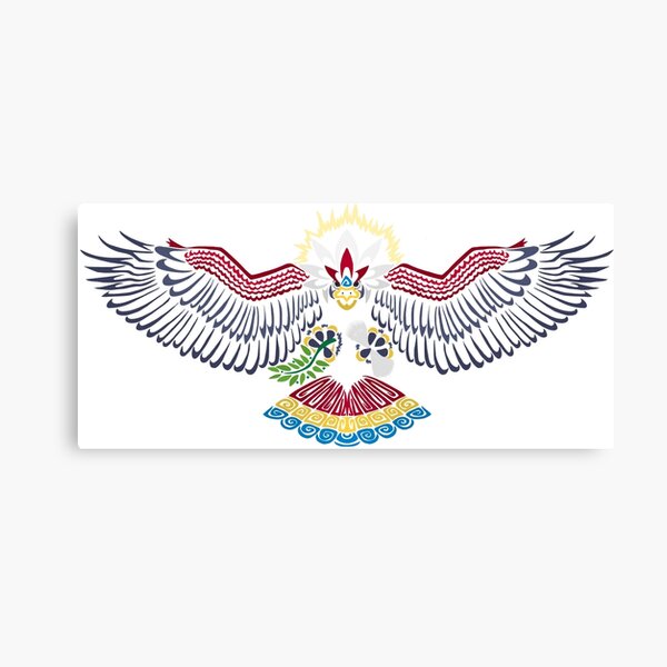 Colored Tribalish Braviary - The All-American Bird Canvas Print