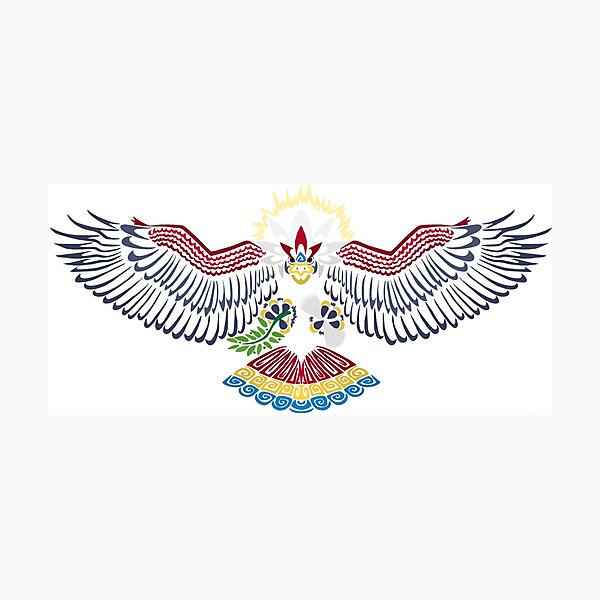 Colored Tribalish Braviary - The All-American Bird Photographic Print