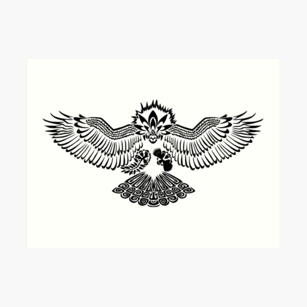 Tribalish Braviary - The All-American Bird Art Print