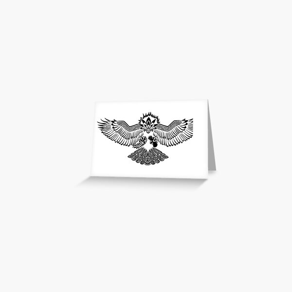 Tribalish Braviary - The All-American Bird Greeting Card