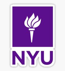 nyu logo Sticker