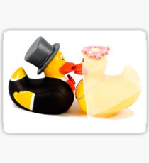 Wedding ducks in love! Sticker