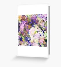 Colour Turmoil - Multi Coloured Abstract Painting Greeting Card