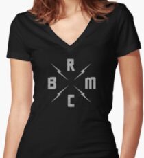 BRMC Logo Women's Fitted V-Neck T-Shirt