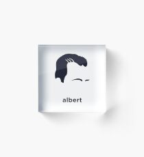 Albert Camus (Hirsute History) Acrylic Block