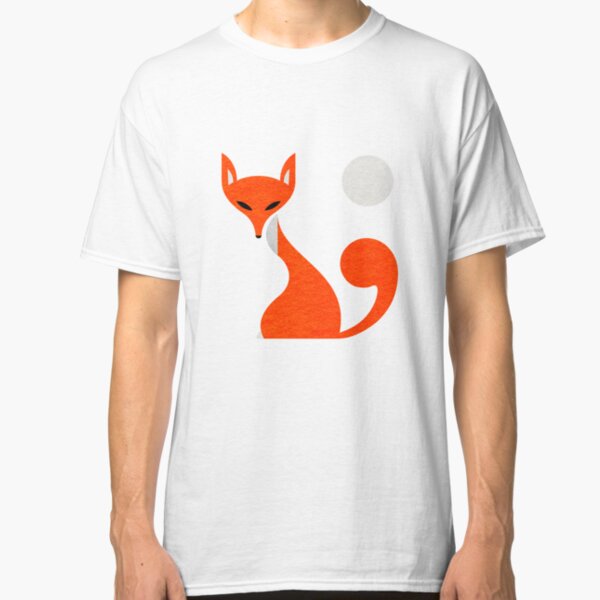 Fox and Moon Semicolon Version Classic T-Shirt
