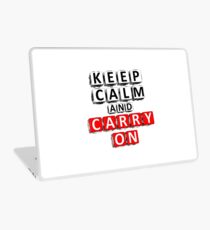 Keep Calm And Carry On Laptop Skin