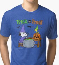 Snoopy Trick Or Treat Tri-blend T-Shirt