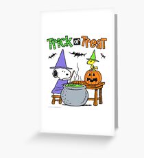 Snoopy Trick Or Treat Greeting Card