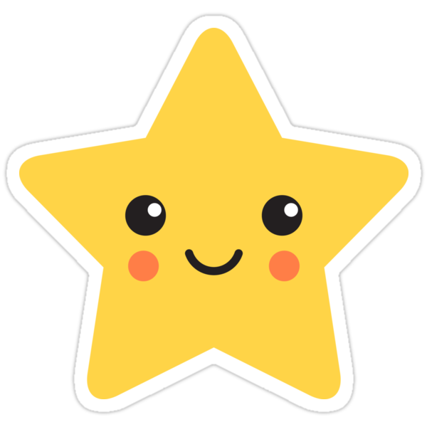 "Cute kawaii star" Stickers by MheaDesign  Redbubble