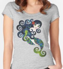 Aquamarine Mermaid Women's Fitted Scoop T-Shirt
