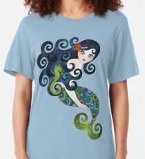 Aquamarine Mermaid Slim Fit T-Shirt