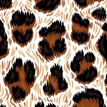 Black Leopard Print Pattern Art Print