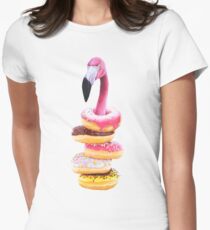 Ein ausgehungerter Flamingo Tailliertes T-Shirt für Frauen