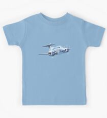 Cartoon Civil utility airplane Kids Tee