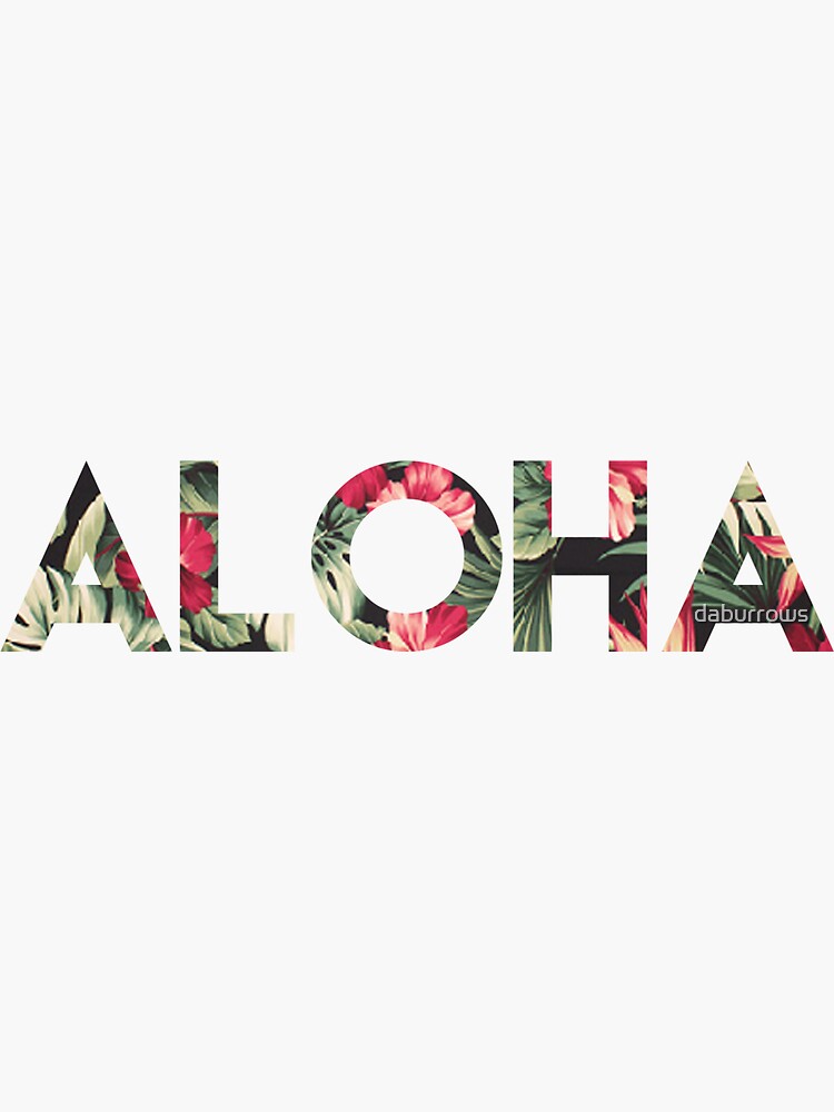 Blumen Aloha von daburrows