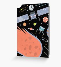 Comet Landers Greeting Card