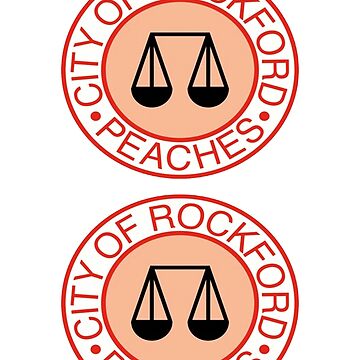 THE ROCKFORD PEACHES STICKER AND SHIRT  Sticker for Sale by StillChasing