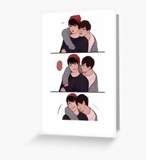 Taekook triptych Greeting Card