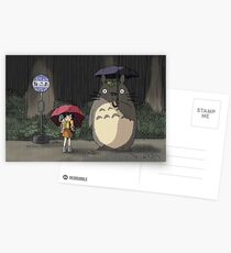 Totoro - Waiting for the Catbus Postcards