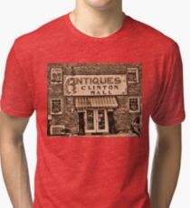"Antiques, Clinton Mall, #3"... prints and products Tri-blend T-Shirt