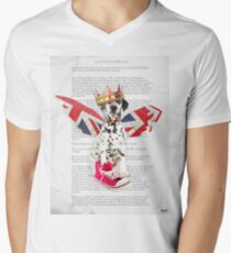 Phileas Fogg dog collage chapter one Men's V-Neck T-Shirt