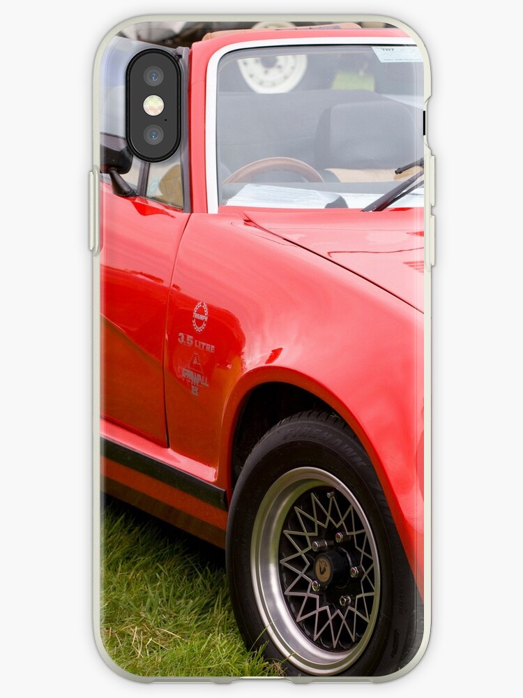 Triumph Tr7 35 V8 Grinnall Iphone Cases Covers By Martyn