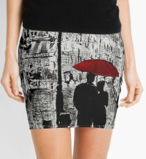 rainy promenade Mini Skirt