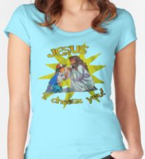 Jesus I Choose You! Women's Fitted Scoop T-Shirt