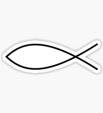 Christian Fish Jesus Christianity Car Window Bumper Decal Sticker
