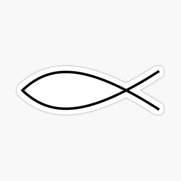 Christian Fish Jesus Christentum Autofenster Stoßstange Aufkleber Sticker