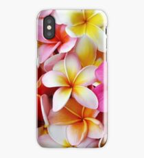 Plumeria Pink White Frangipani Tropical Hawaiian Flower Floral Fine Art iPhone XS Case