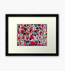 Psychedelische Weinlese marmoriertes Papier Pepe Psyche Gerahmtes Wandbild
