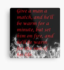 Witty Quote Metal Print