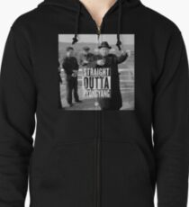 Straight outta Pyongyang Zipped Hoodie