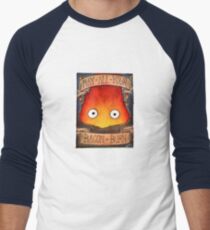 Howl's Moving Castle Illustration - CALCIFER (original) Men's Baseball ¾ T-Shirt