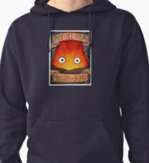 Howl's Moving Castle Illustration - CALCIFER (original) Pullover Hoodie