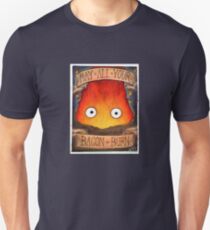 Howl's Moving Castle Illustration - CALCIFER (original) Unisex T-Shirt