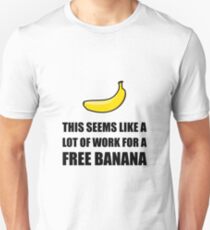 Kostenlose Banane Slim Fit T-Shirt