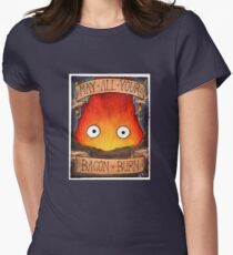 Studio Ghibli Illustration: CALCIFER #2 Women's Fitted T-Shirt