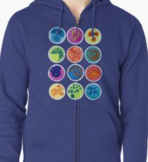 Petri Dishes Zipped Hoodie