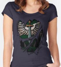 Dark Angels Rüstung Tailliertes Rundhals-Shirt